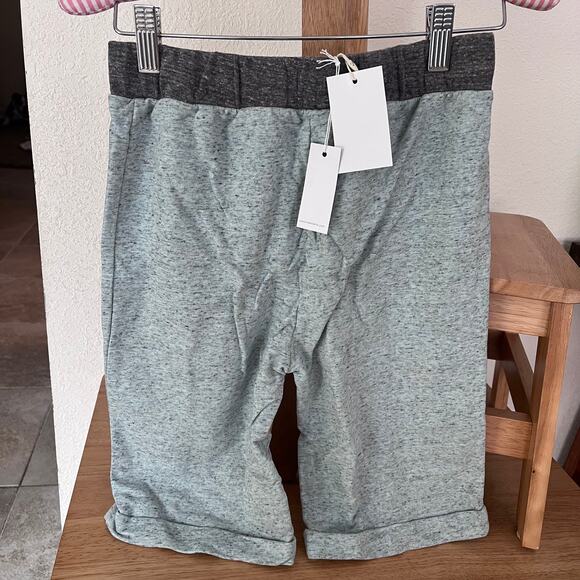 Miki Miette Boy’s Striped Pocket Heathered Gray Blue Casual Shorts Size 10Y NWT - Picture 2 of 3